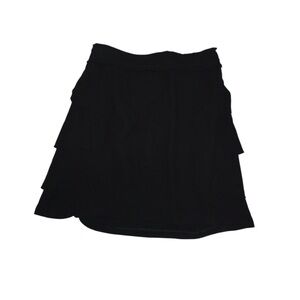 Elizabeth and James Black Ruffle Skirt Size Medium